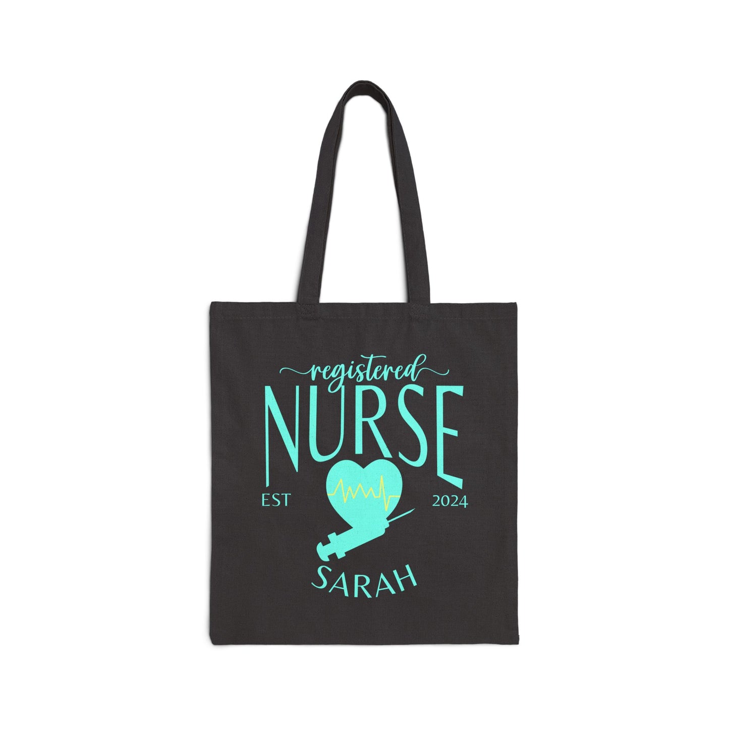 Personalized Cotton Canvas Nurse Tote Bags – Customizable with your Specialty, Nurse's Name and Year of Graduation!  Cute Canvas Tote Bag Gift for Nurse Ecofriendly Bag