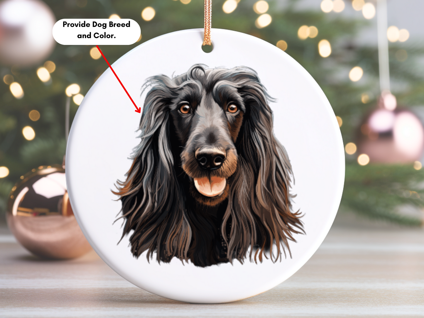 Personalized Pet Memorial Portrait Ornament, Memorial Gift For Loss Of Dog, Christmas Ornament Sympathy Gift, Forever Loved Remembrance Gift