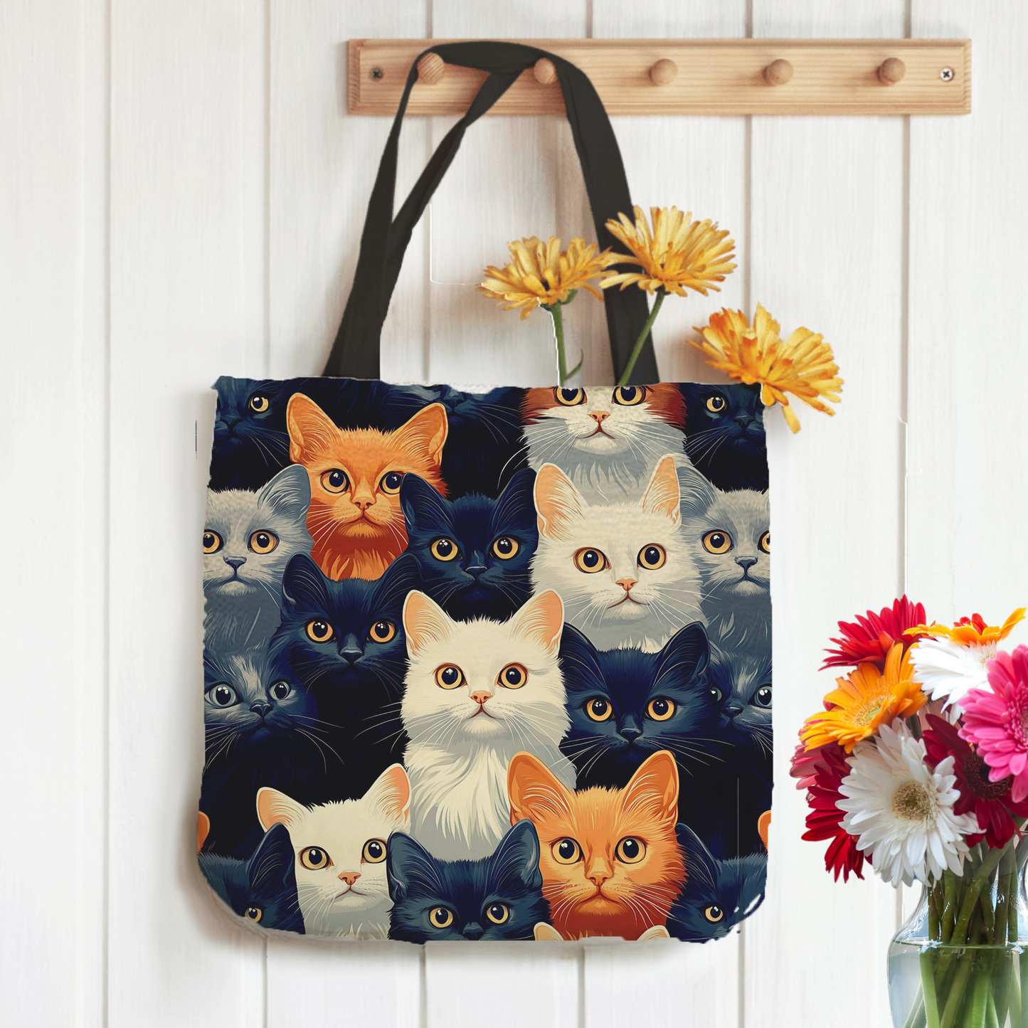 Tapestry Tote Cute Cat Bag Cats Hobo Bag Tapestry Shoulder Bag Jacquard Woven Tote Bag Tapestry Tote Kids Grocery Bags Art Cat Mom (Copy)