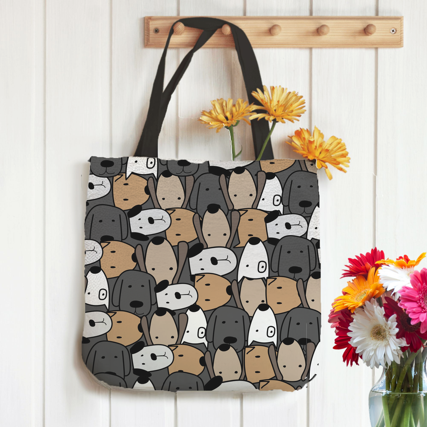 Tapestry Tote Cute Dog Bag, Grey Hobo Bag, Tapestry Shoulder Bag, Jacquard Woven Tote Bag, Tapestry Tote Kids, Grocery Bags Art, Dog Mom Totes, All Over Print Bags, Dog Lover Tote Bags