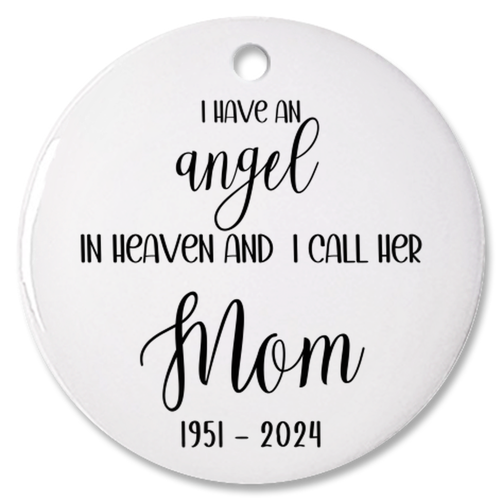 Personalized Memorial Bauble Christmas Memory, Mom Remembrance Christmas Decoration