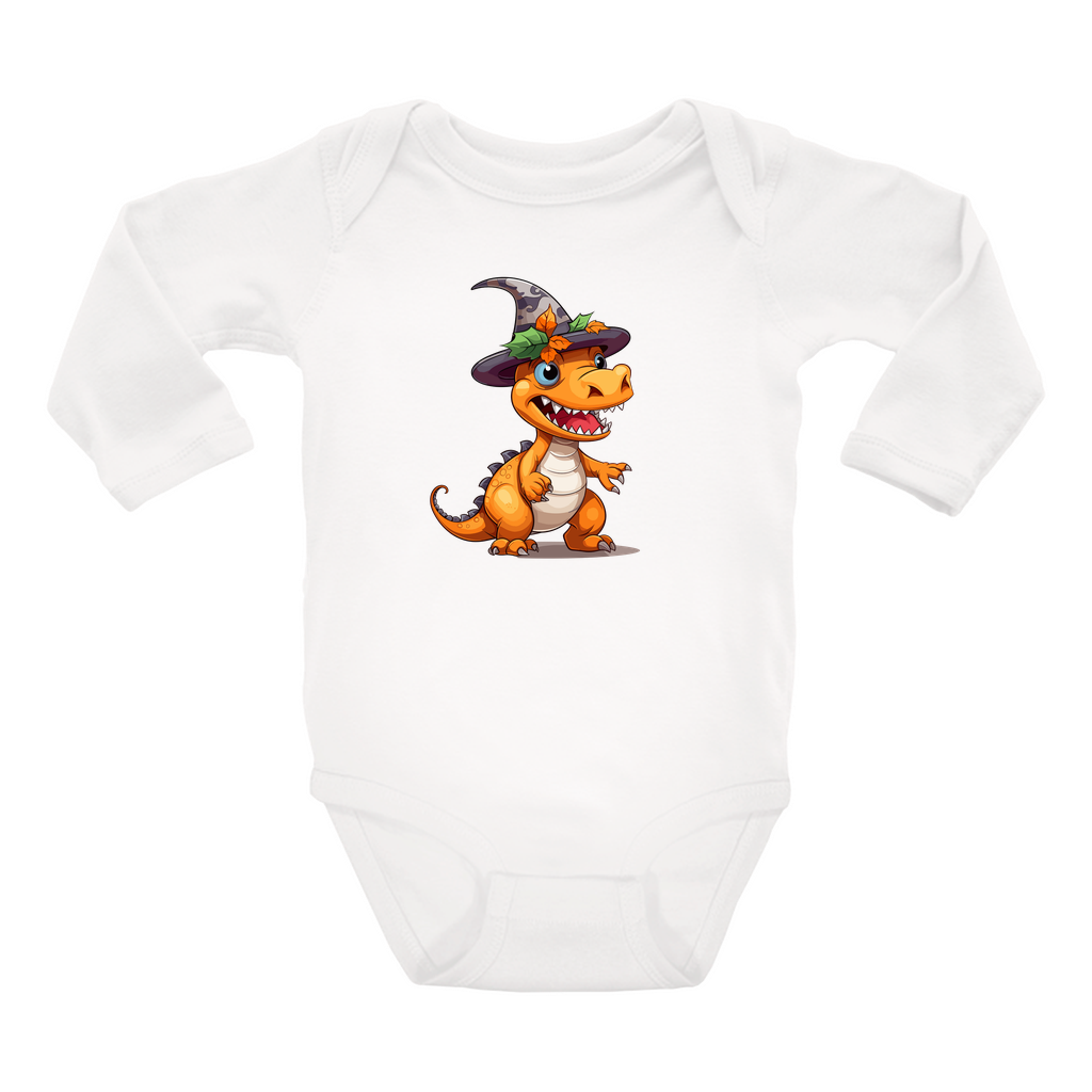 Infant Halloween Dinosaur Long Sleeve Onesie