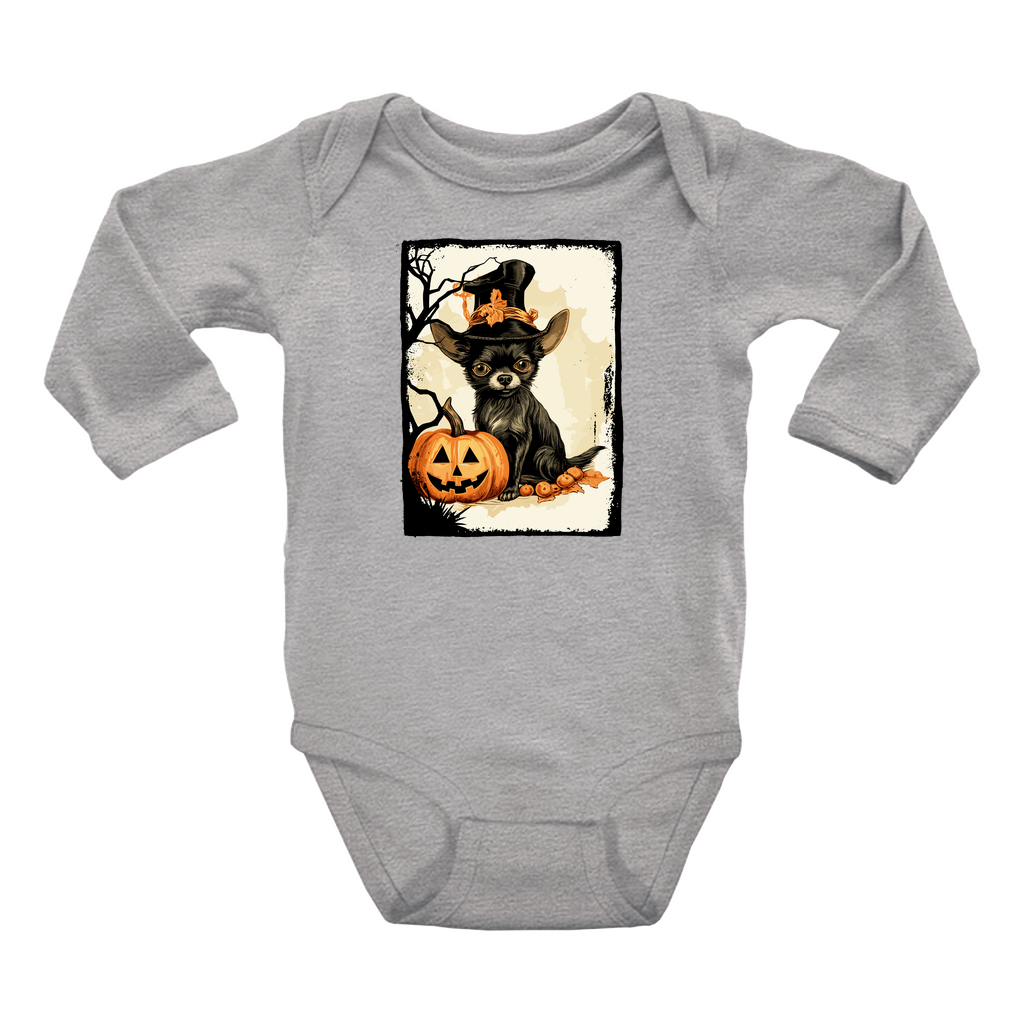 Infant Halloween Chihuahua Long Sleeve Onesie