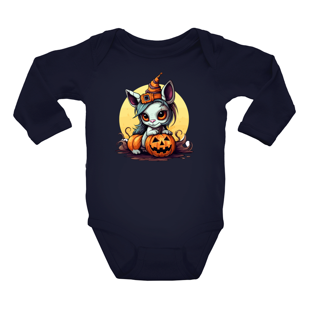 Infant Halloween Unicorn Long Sleeve Onesie
