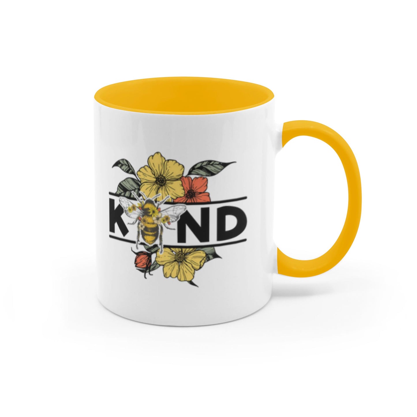 Buzzing with Inspiration:  Bee-Themed Inspirational Mugs – “Bee Kind”