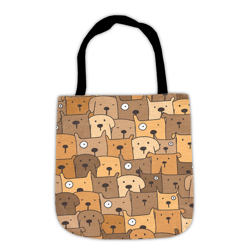 Tapestry Tote Cute Dog Bag, Tan Hobo Bag, Tapestry Shoulder Bag, Jacquard Woven Tote Bag, Tapestry Tote Kids, Grocery Bags Art, Dog Mom Totes, All Over Print Bags, Dog Lover Tote Bag