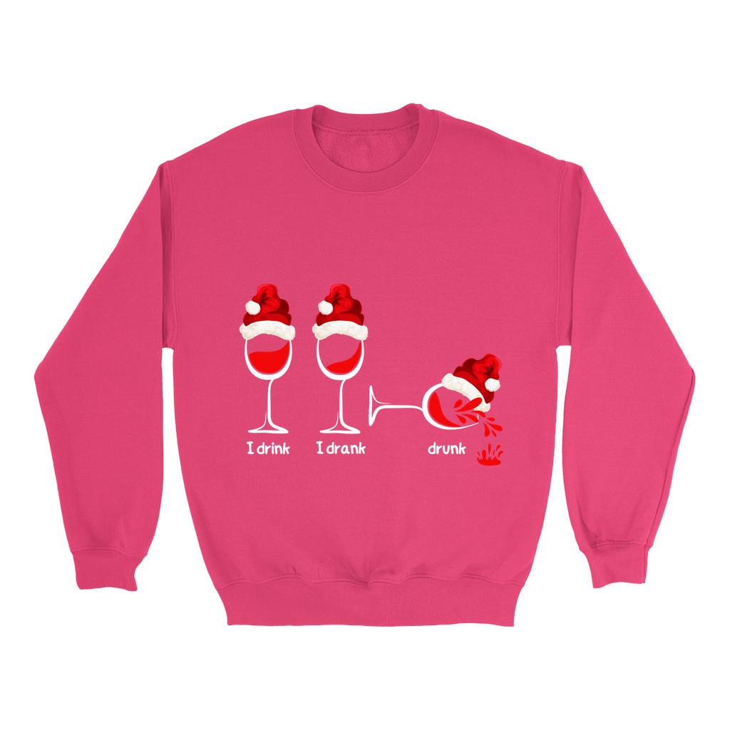 Sip, Savour, Celebrate: Unveil the Festive Spirit with Our “I Drink, I Drank, Drunk” Christmas Sweatshirts - a Touch of Holiday Cheer!