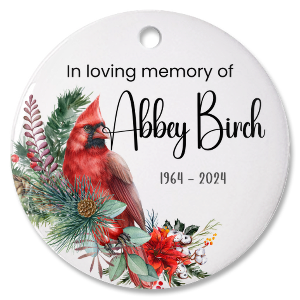 Personalized Memorial Bauble Christmas Memory, Personalized Christmas Memorial Bauble Ornament, Remembrance Christmas Decoration