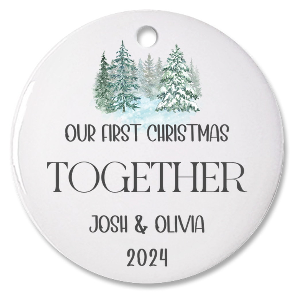 Personalized First Christmas Together Decoration, 1st Christmas Together Keepsake Bauble, New Couple First Christmas Ornament