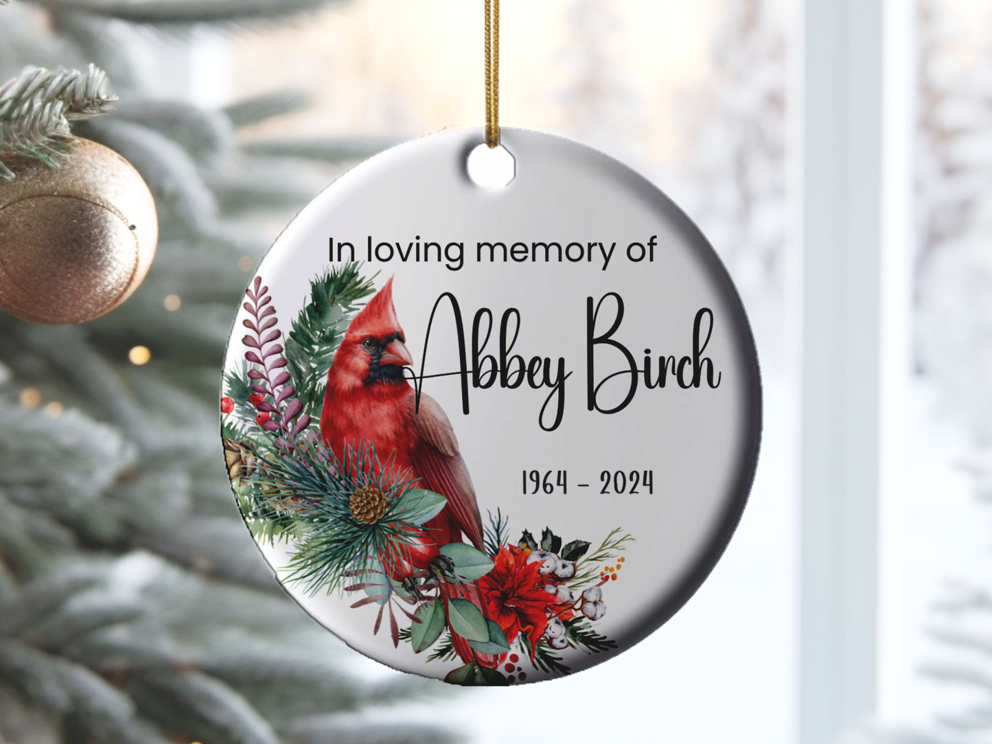 Personalized Memorial Bauble Christmas Memory, Personalized Christmas Memorial Bauble Ornament, Remembrance Christmas Decoration