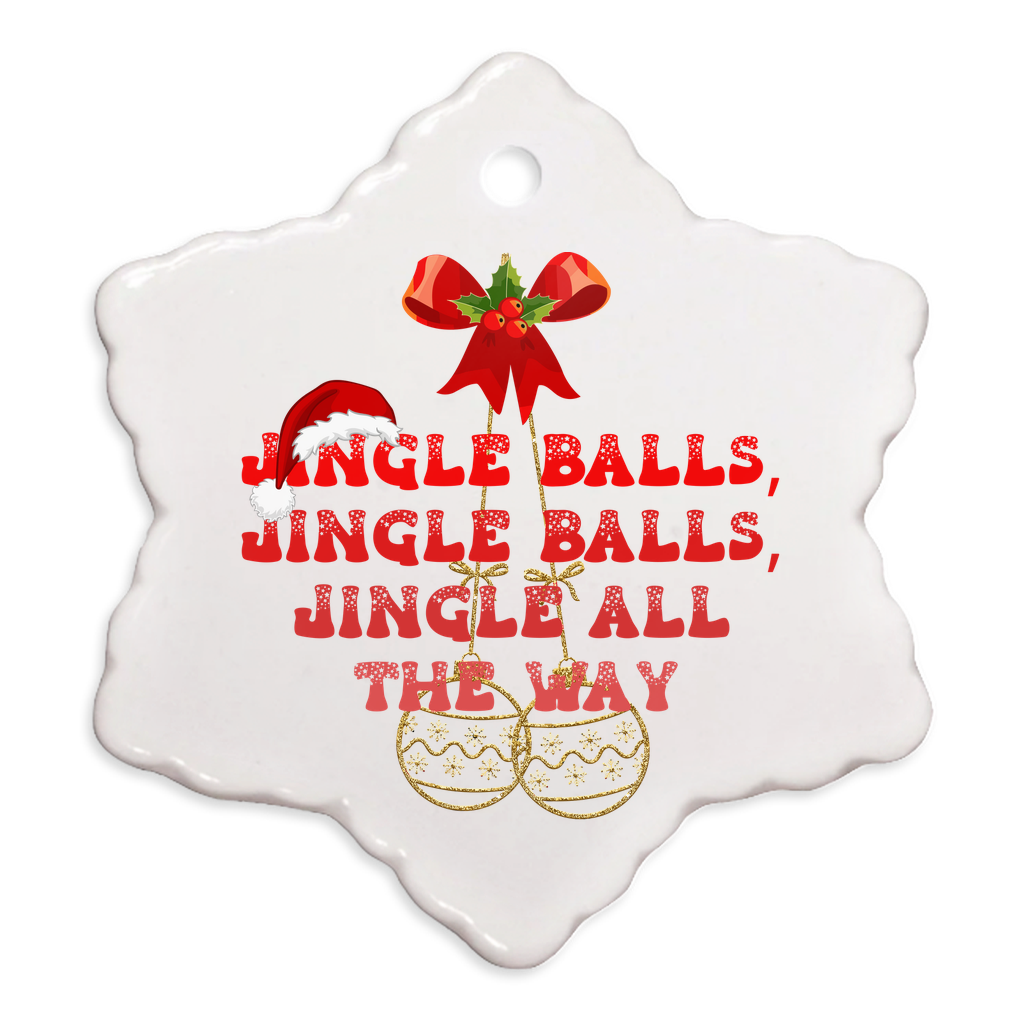 Exquisite Christmas Porcelain Ornaments with “Jingle Balls”; a stunning addition to your holiday decor.