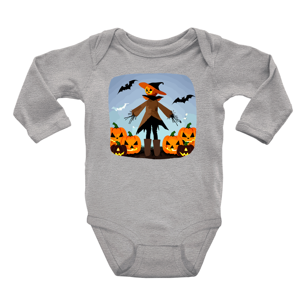 Infant Halloween Scarecrow Long Sleeve Onesie