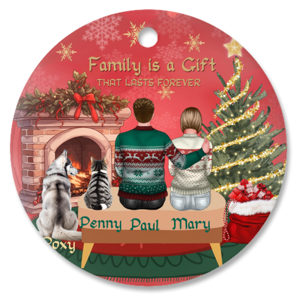 Personalized and Customized Christmas Porcelain Ornaments