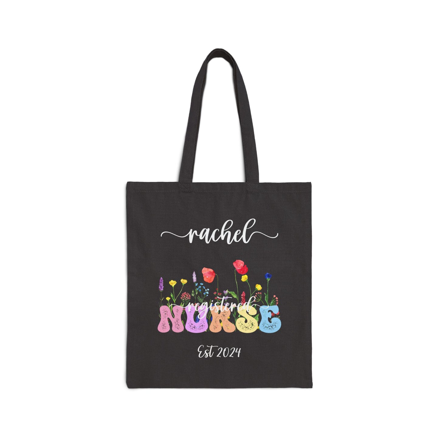 Personalized, Customized, Cotton Canvas Nurse Tote Bags - Customizable with your Speciality, Stylish and durable, Gift for Medical Profession