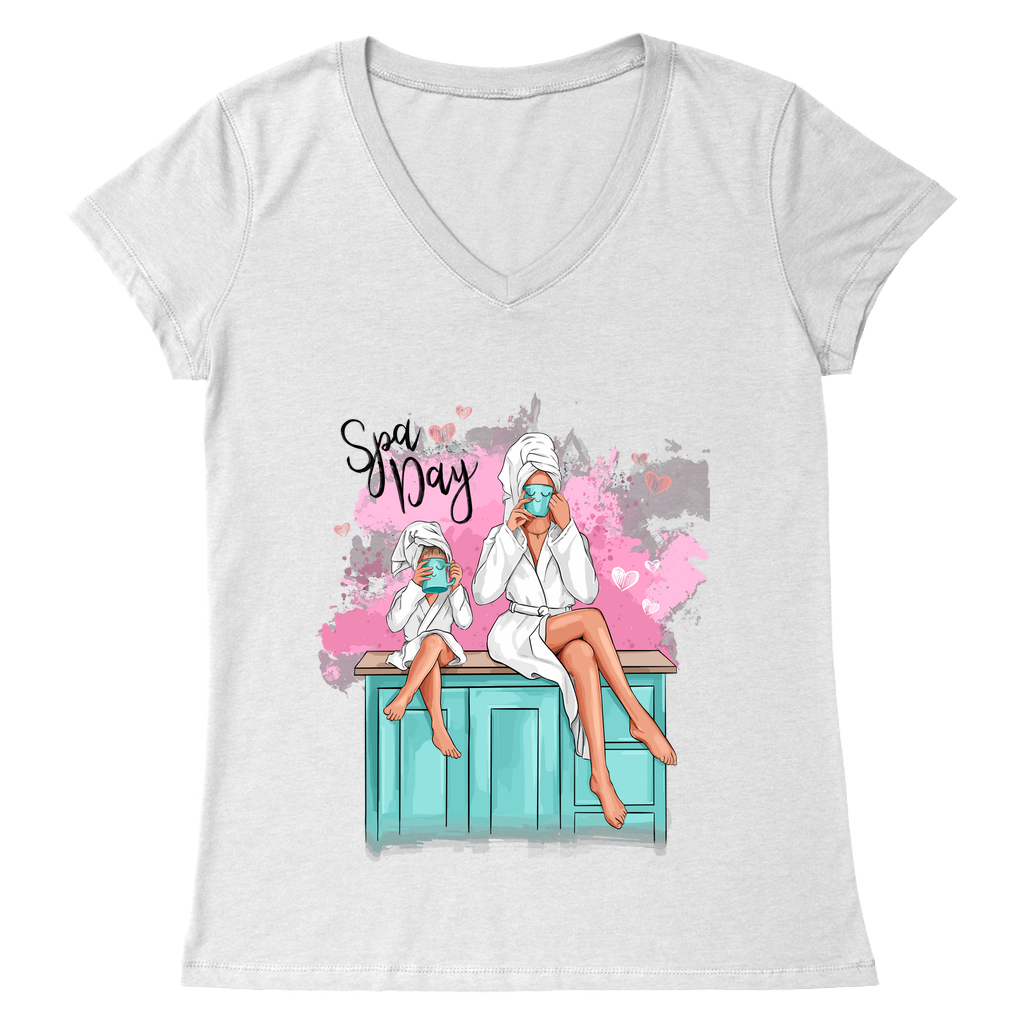 Customizable Spa Day Women'S Tee, Mother And Daughter - Where Comfort Meets Style!