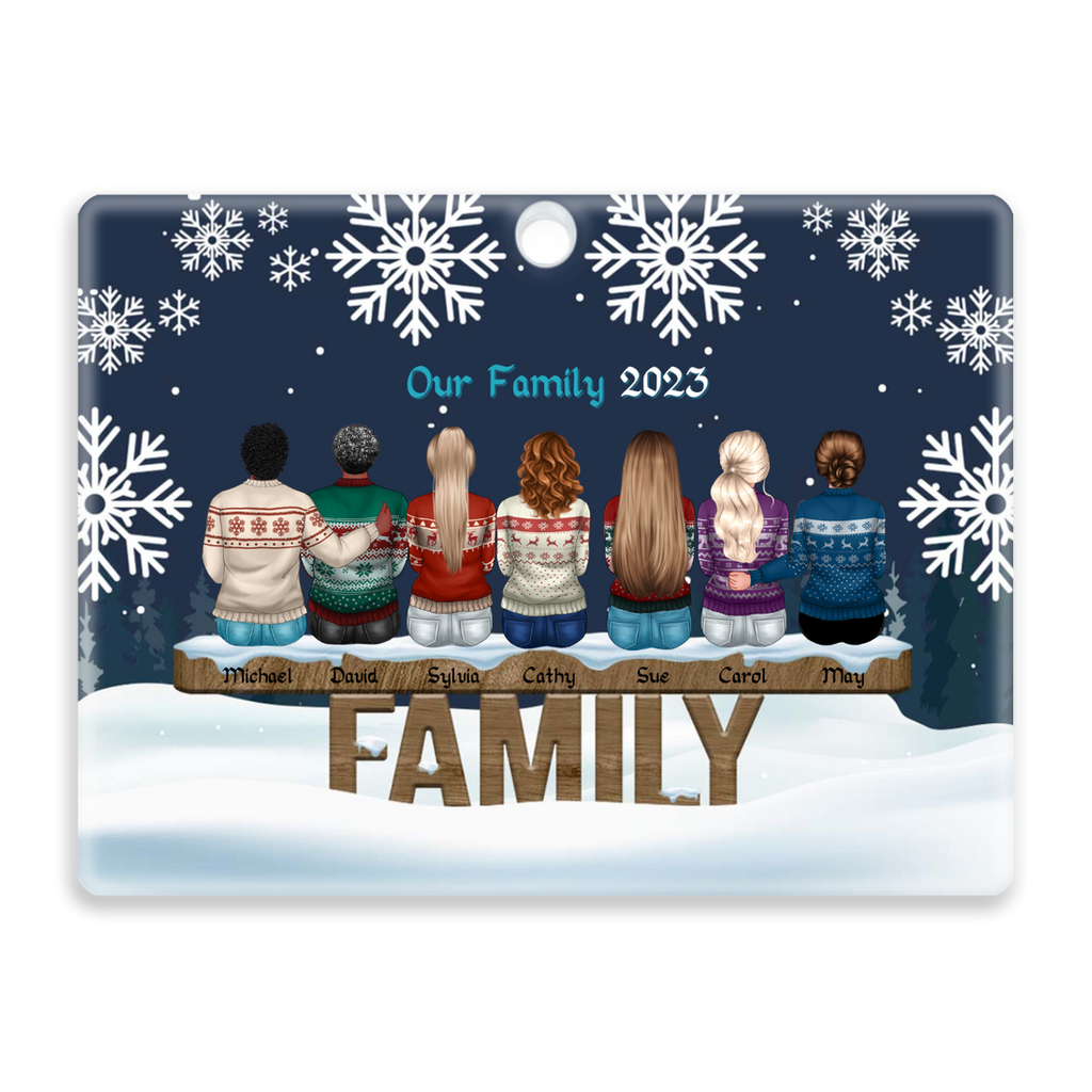 Custom Acrylic Ornaments:  Your Family's Unique Christmas Story in Every Detail!