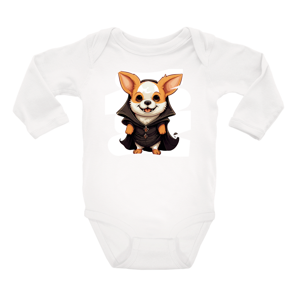 Infant Halloween Corgi Long Sleeve Onesie