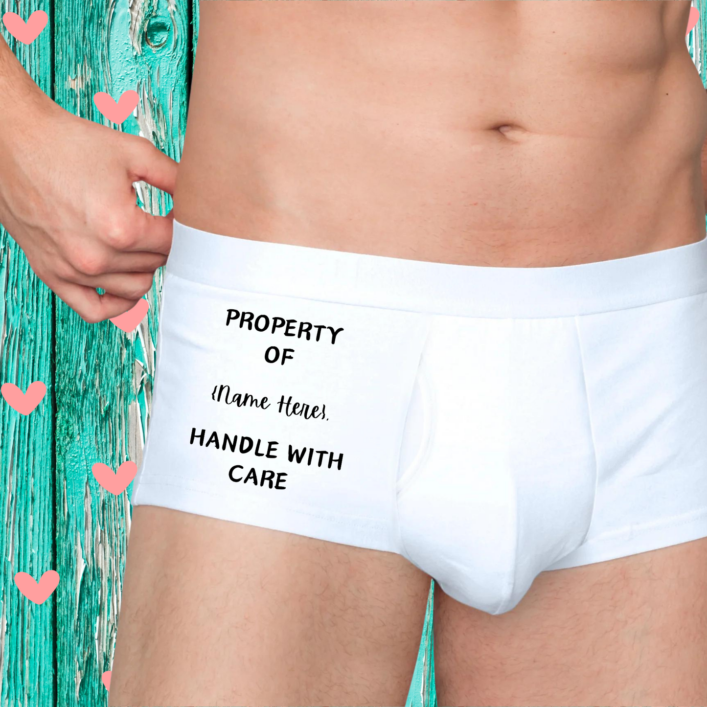 Introducing Our Exclusive Valentine's Day Men's Boxer Briefs Collection – "Property of {Partner's Name}"
