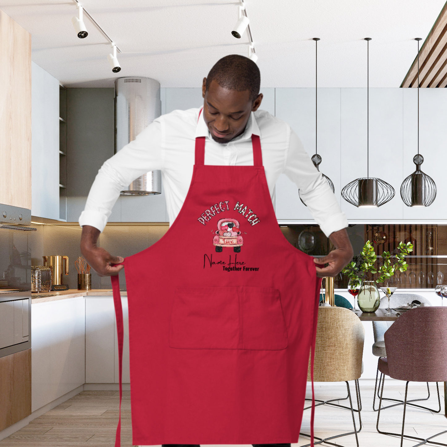 Unleash Culinary Elegance:  Organic Cotton Apron – Stylish, Sustainable, and Ready to Elevate Your Kitchen Experience!