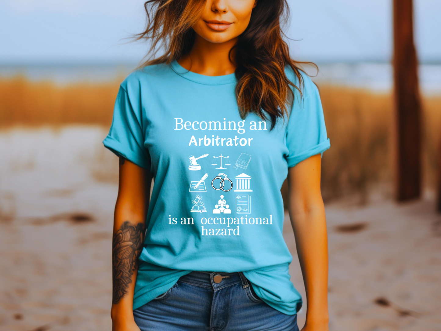 Legally Bold:  The Ultimate Law Profession T-shirt – “Arbitrator”