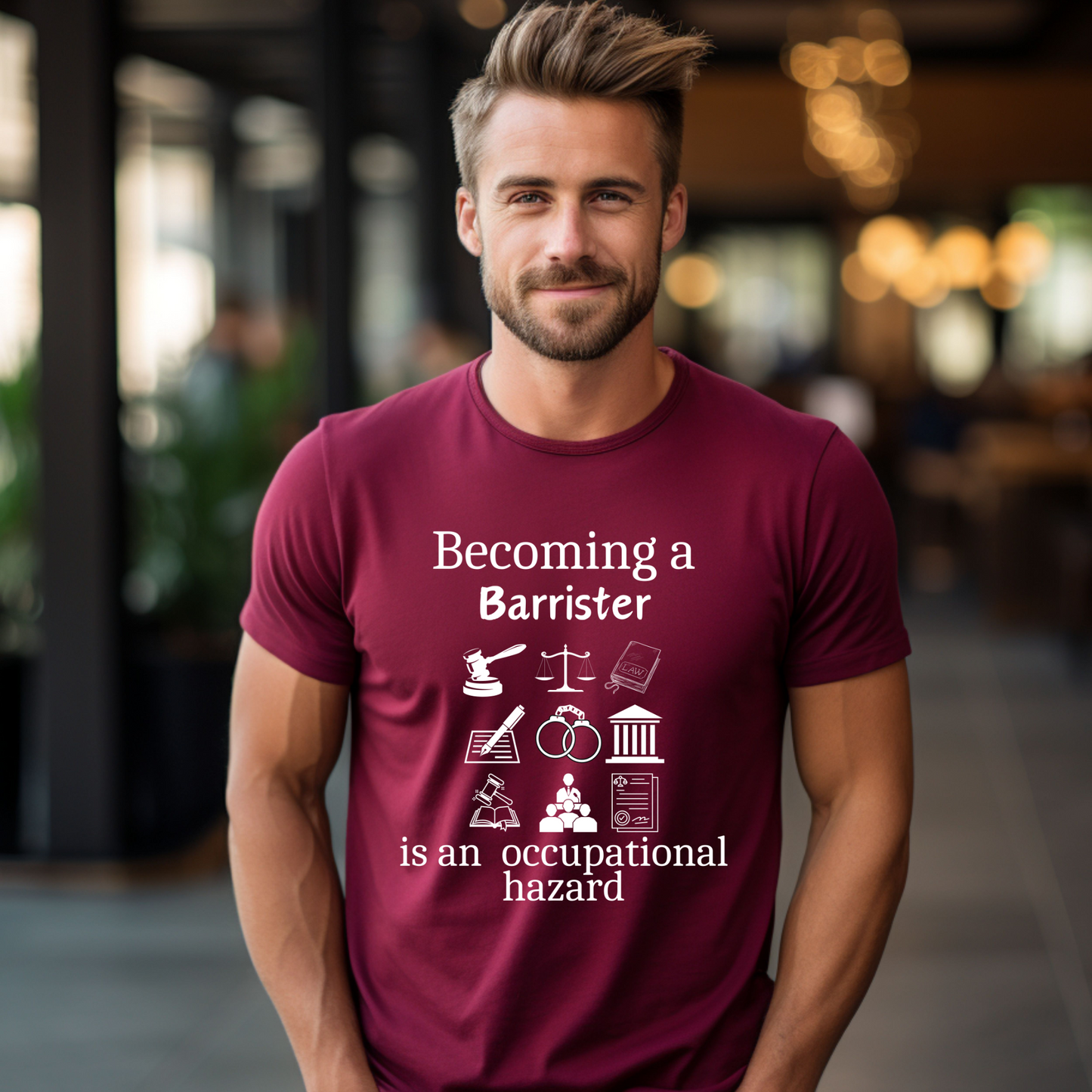 Legally Bold:  The Ultimate Law Profession T-shirt - "Barrister"