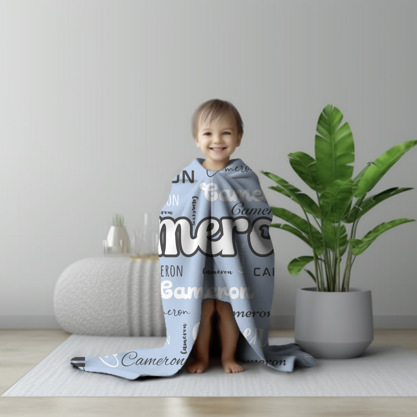 Unveil the Magic: Personalized Children's Blankets - A Symphony of Colors, Fonts and Comfort for Cherished Bedtime Moments!