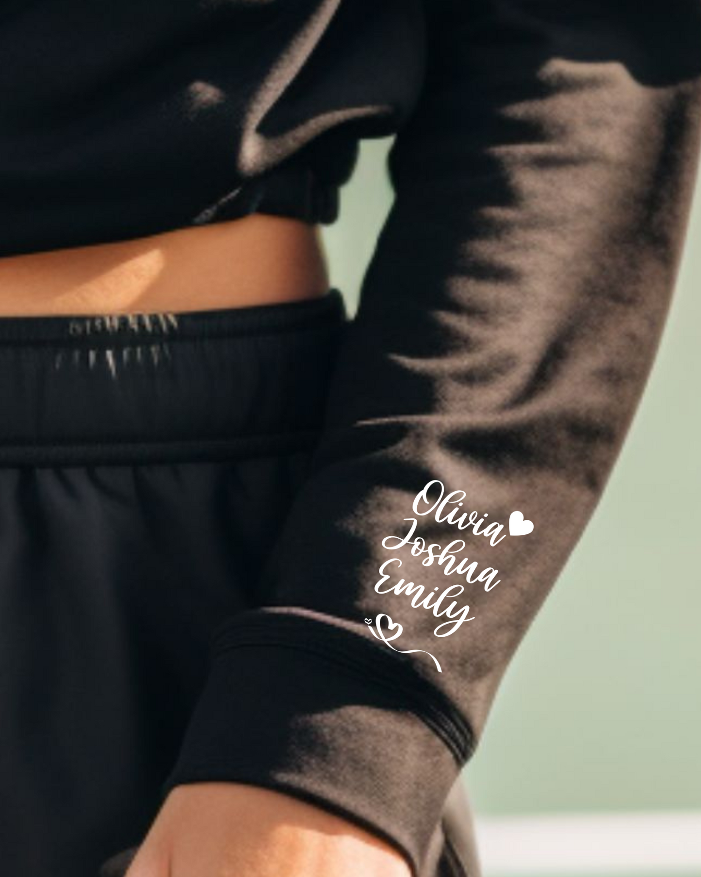 Embrace Warmth and Love:  The Ultimate Personalized Cropped Sweatshirt for Every Special Occasion.  Bella Canva 7503.