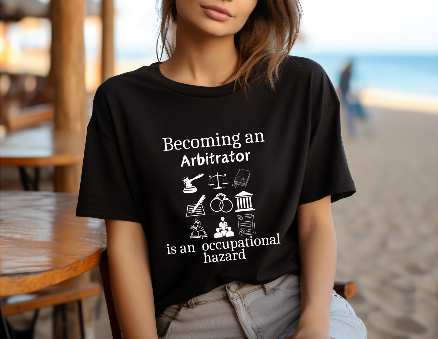 Legally Bold:  The Ultimate Law Profession T-shirt – “Arbitrator”