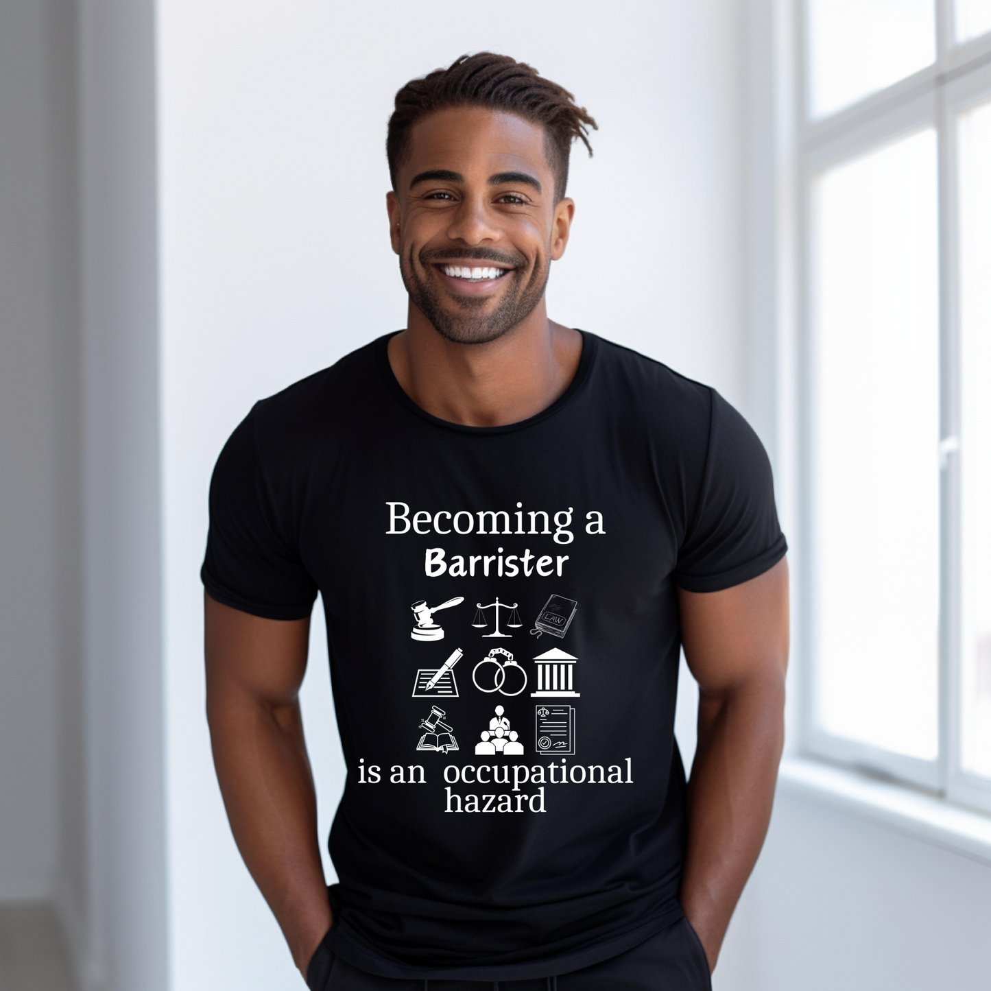 Legally Bold:  The Ultimate Law Profession T-shirt - "Barrister"