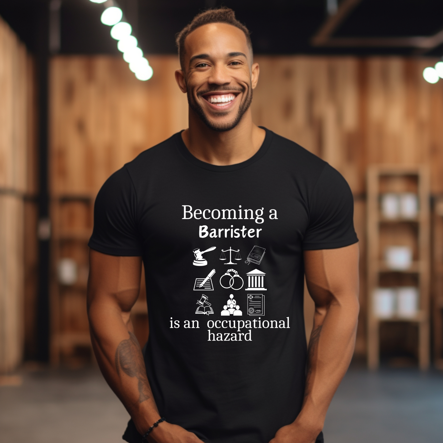 Legally Bold:  The Ultimate Law Profession T-shirt - "Barrister"