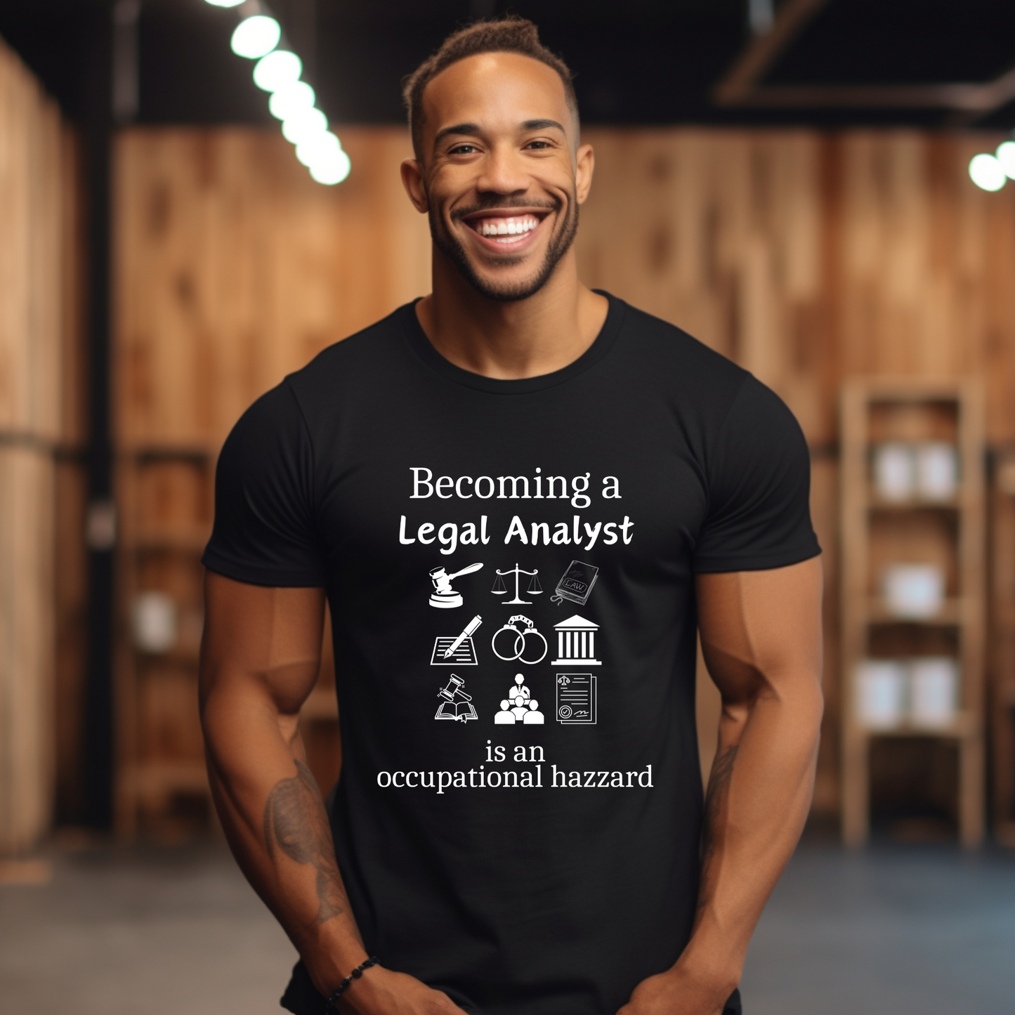 Legally Bold:  The Ultimate Law Profession T-shirt – “Legal Analyst”