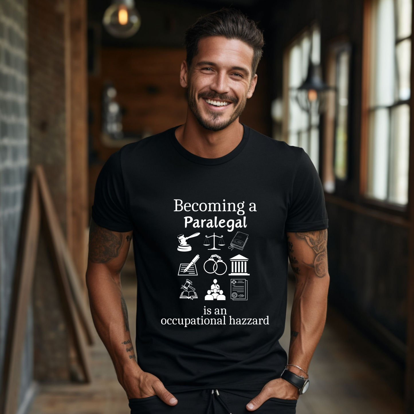 Legally Bold:  The Ultimate Law Profession T-shirt – “Paralegal”