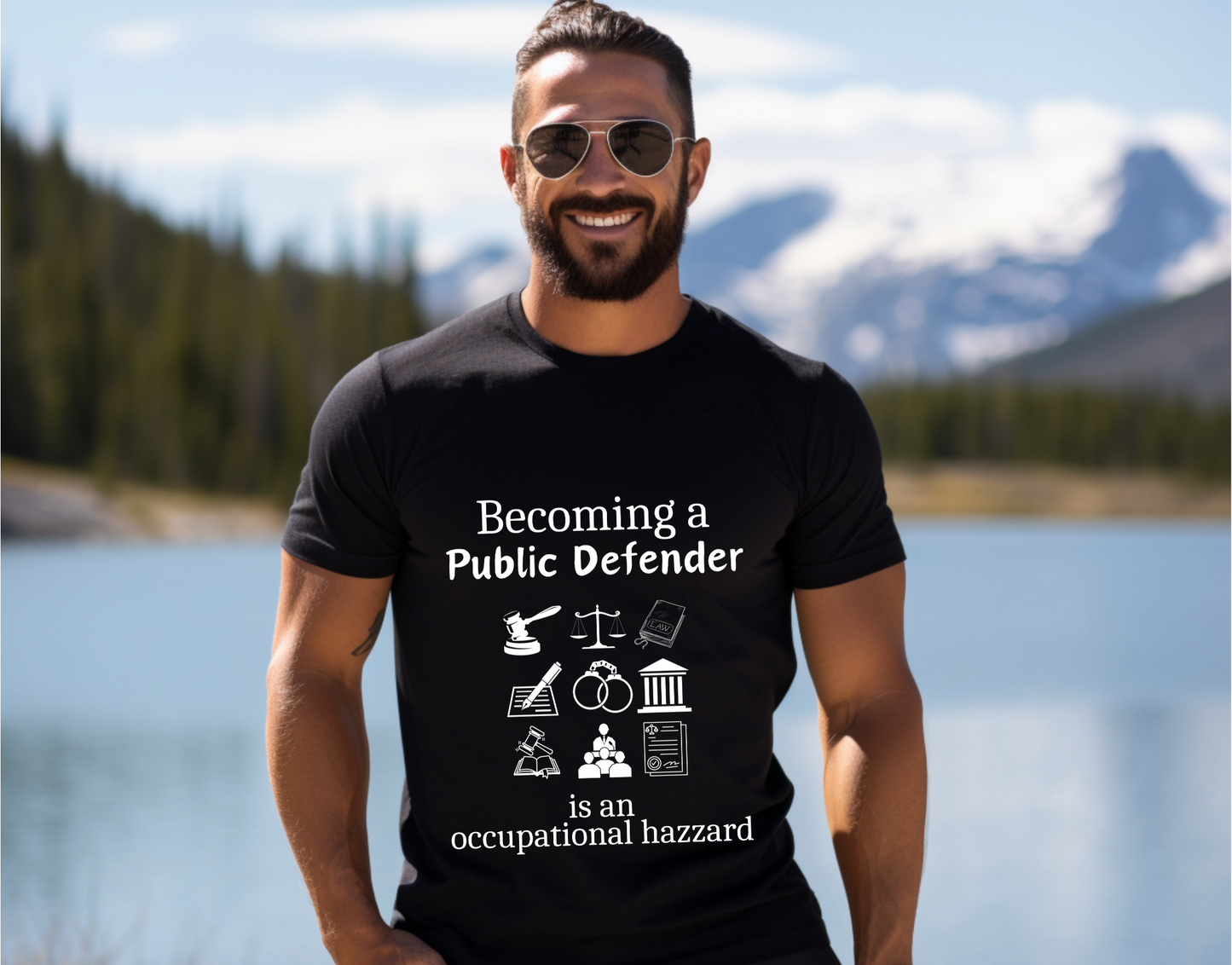 Legally Bold:  The Ultimate Law Profession T-shirt – “Public Defender”