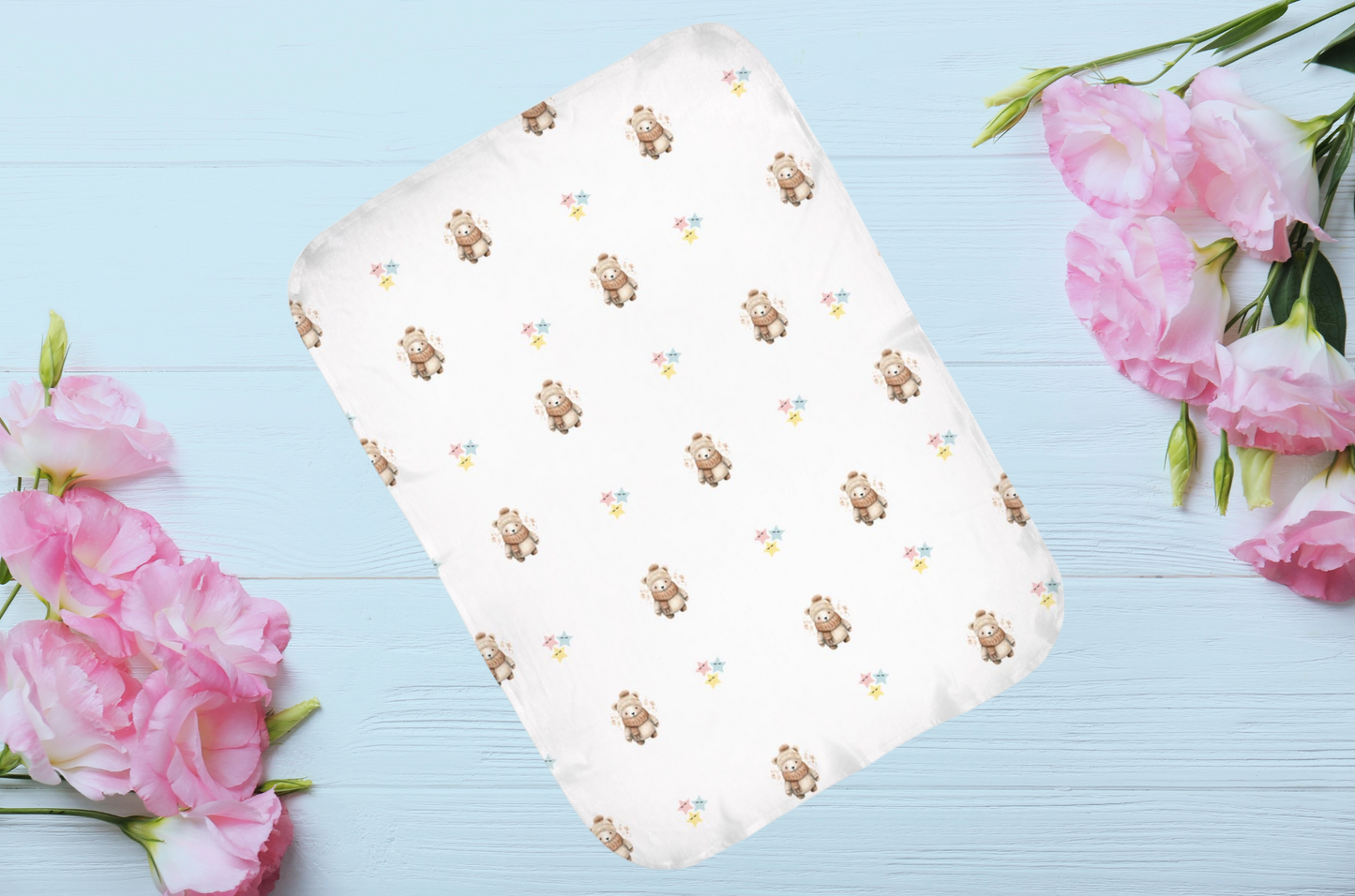 Snuggle Up with Our Polar Bear Swaddle Blankets - Irresistibly Cozy in Two Sizes!