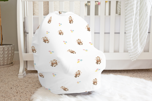 Versatile Polar Bear Car Seat Cover - 27x29” (685.8 x 736.6mm) of Comfort and Style on the Go!