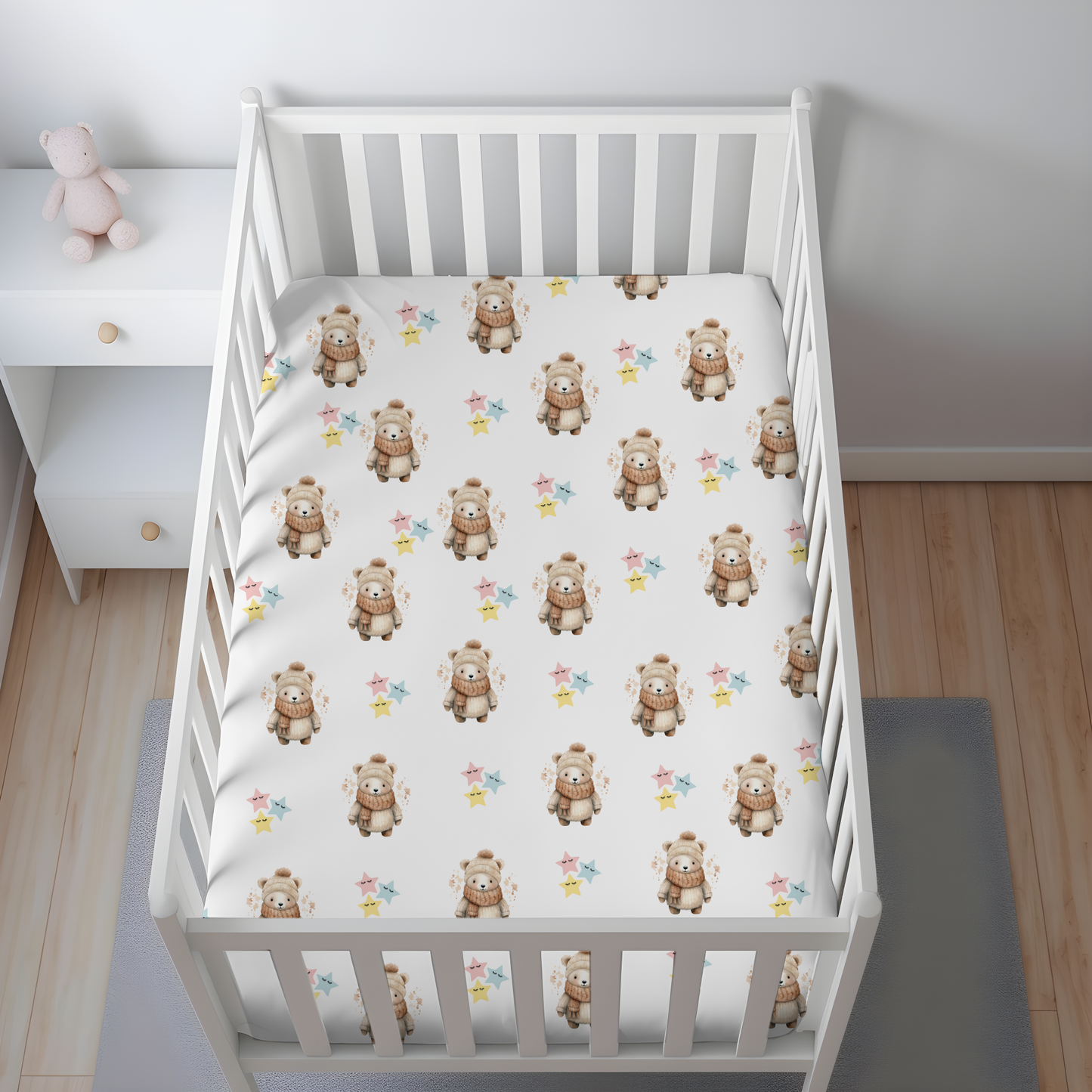 Dreamy Polar Bear Crib (Cot) Sheets - Cozy Comfort for Little Ones in Two Perfect Sizes!