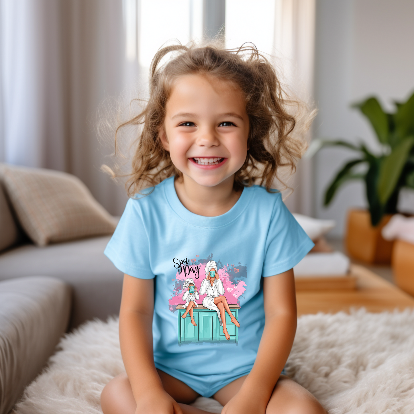 Customizable Spa Day Mother and Daughter Toddler Tee - Perfect for Playtime Adventures!