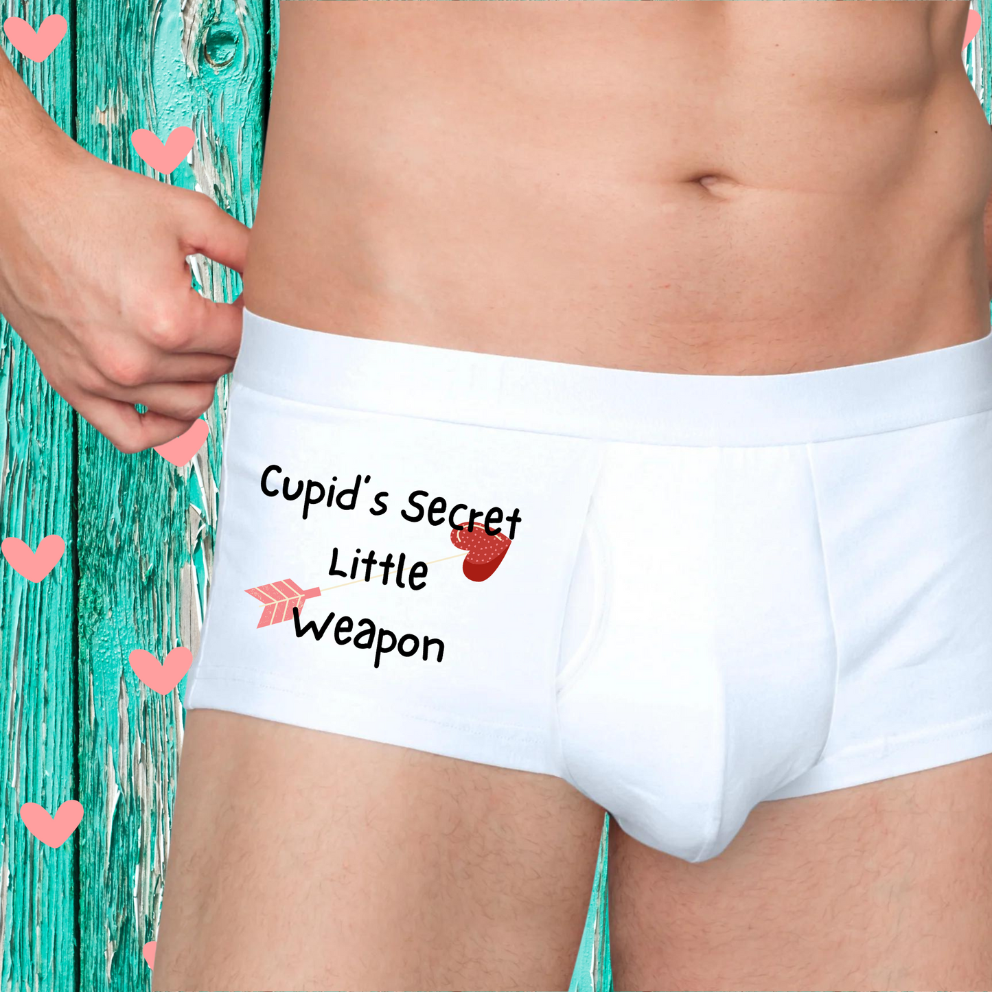 Introducing Our Exclusive Valentine's Day Men's Boxer Briefs Collection – “Cupid’s Arrow Ensemble”.