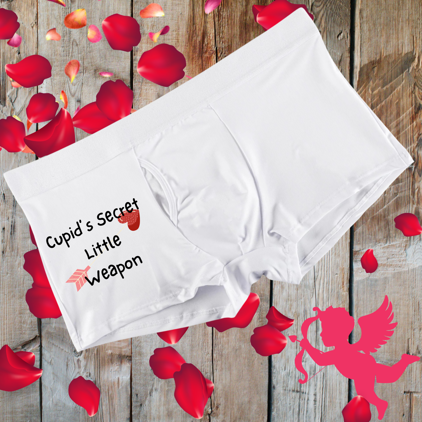 Introducing Our Exclusive Valentine's Day Men's Boxer Briefs Collection – “Cupid’s Arrow Ensemble”.