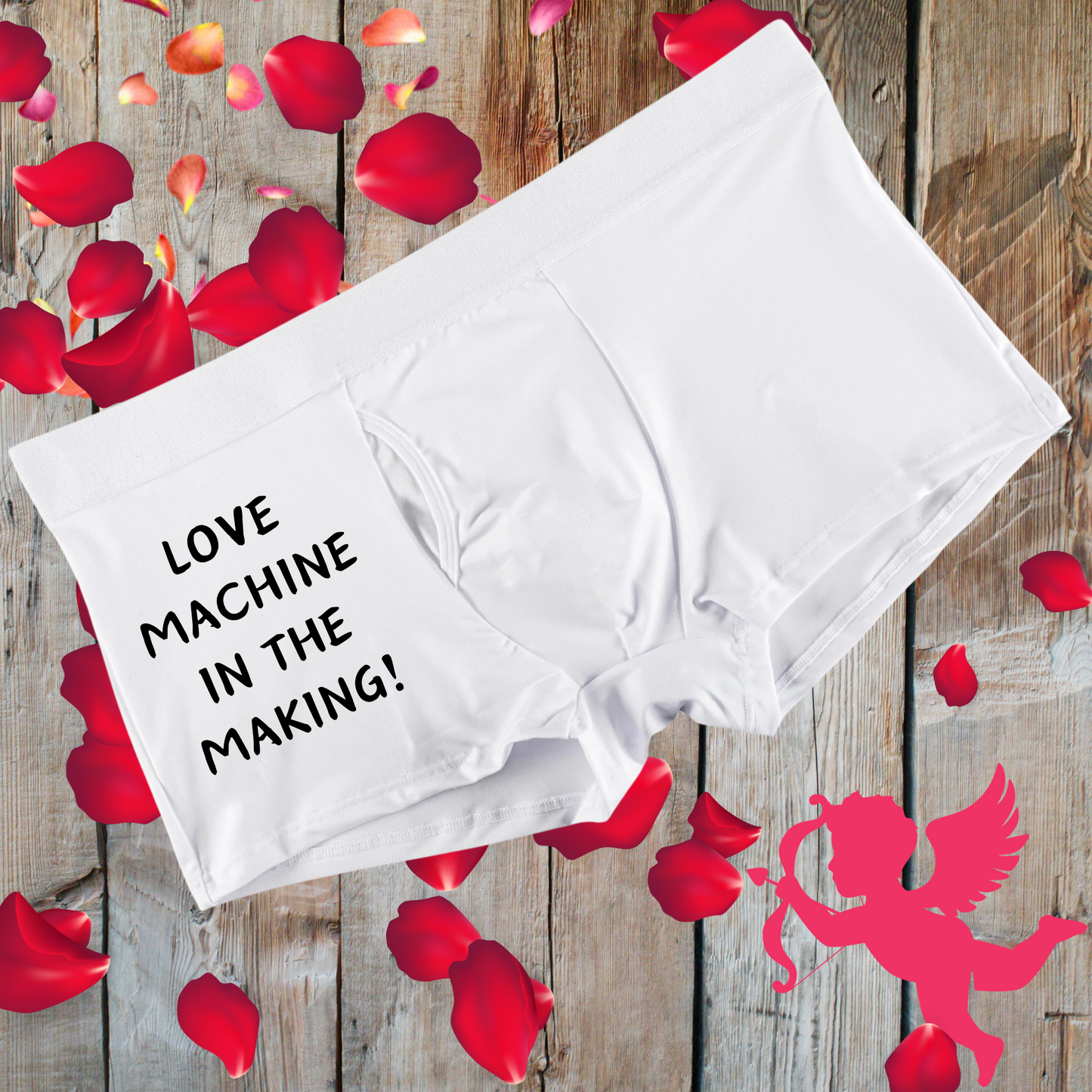 Introducing Our Exclusive Valentine's Day Men's Boxer Briefs Collection – "Love Machine Blue Print"
