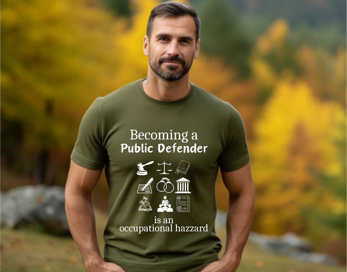 Legally Bold:  The Ultimate Law Profession T-shirt – “Public Defender”