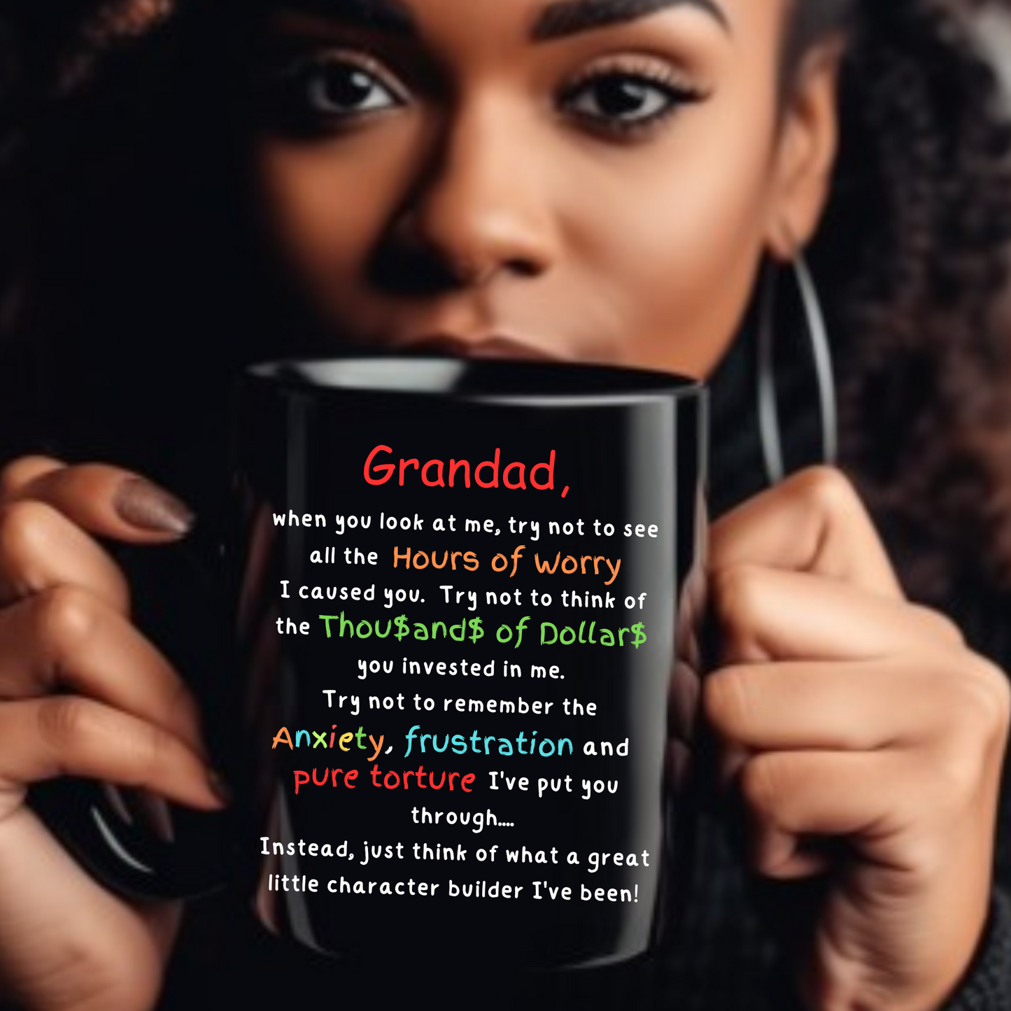 Laugh & Sip:  Delightful Character Builder Mugs for Grandad - Perfect for Every Sip & Smile!