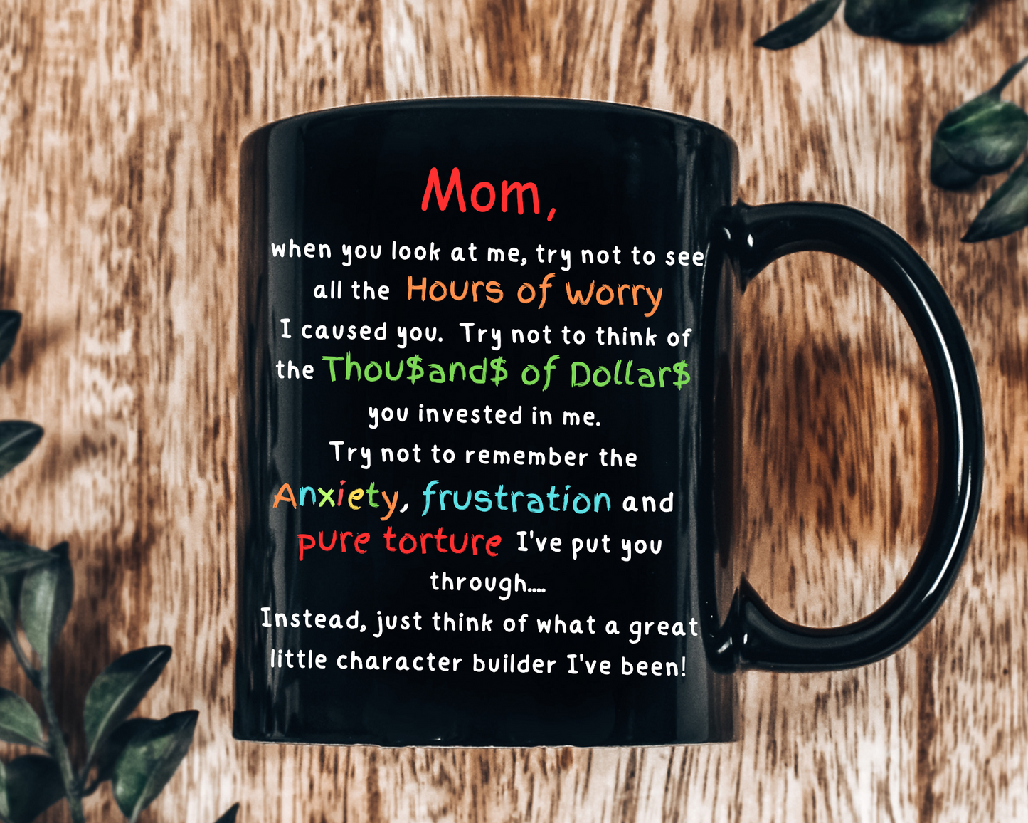 Laugh & Sip:  Delightful Character Builder Mugs for Mom - Perfect for Every Sip & Smile!g