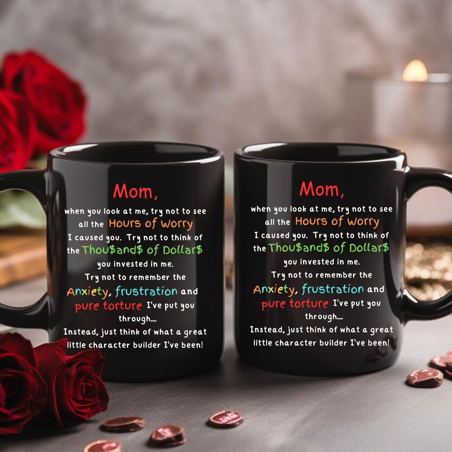 Laugh & Sip:  Delightful Character Builder Mugs for Mom - Perfect for Every Sip & Smile!g