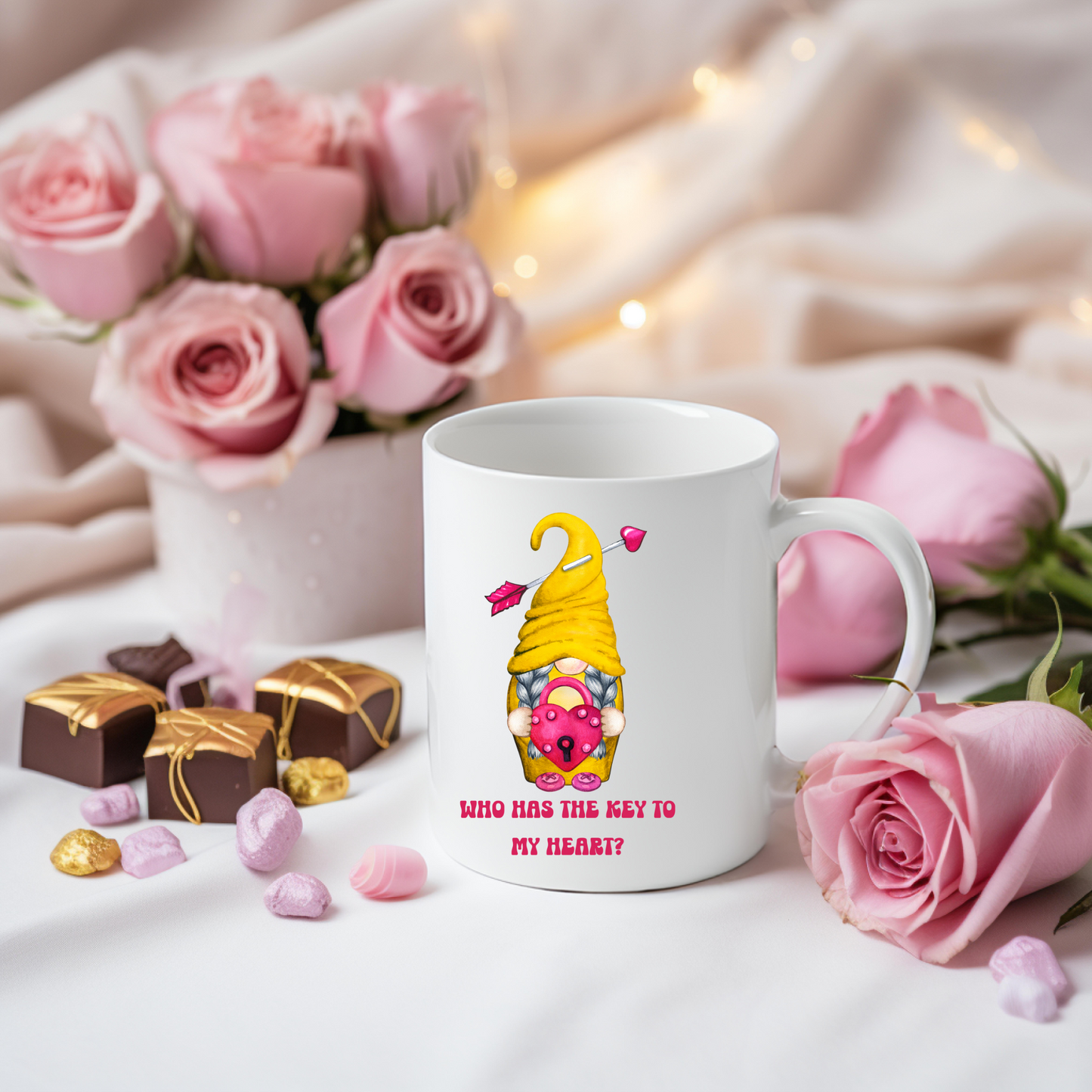 Radiant Romance: Valentine's Day Mugs - Sip Love, Share Joy. Dishwasher and Microwave Safe. 11oz and 15oz Sizes. Double-Sided Design.