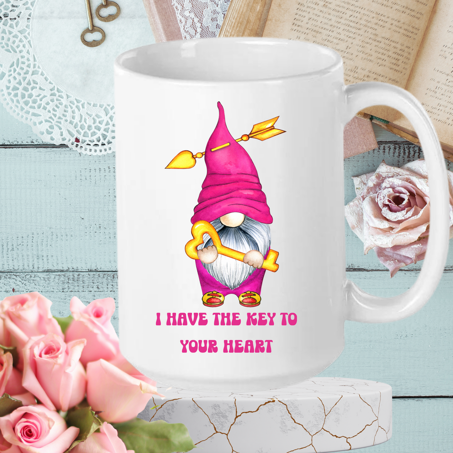 Radiant Romance: "Love Is" Valentine's Day Mugs - Sip Love, Share Joy. Dishwasher and Microwave Safe. 11oz & 15oz Sizes. Double-Sided Design.