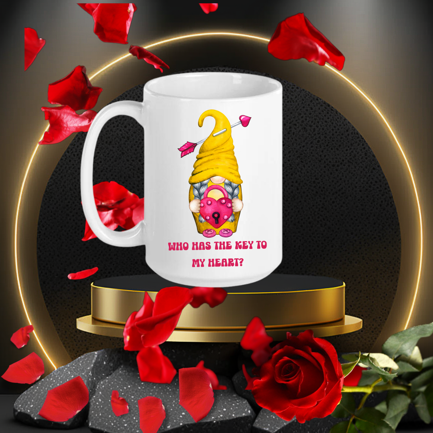 Radiant Romance: Valentine's Day Mugs - Sip Love, Share Joy. Dishwasher and Microwave Safe. 11oz and 15oz Sizes. Double-Sided Design.