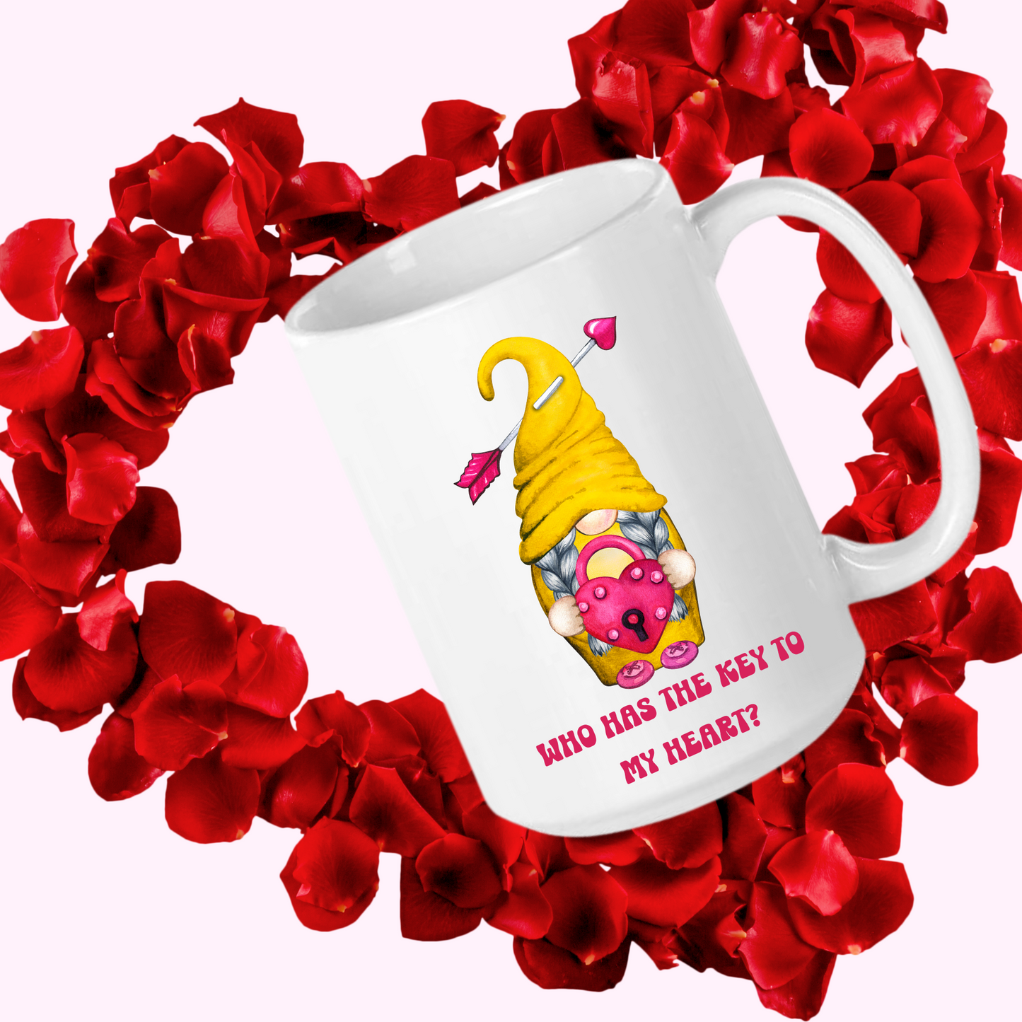 Radiant Romance: Valentine's Day Mugs - Sip Love, Share Joy. Dishwasher and Microwave Safe. 11oz and 15oz Sizes. Double-Sided Design.