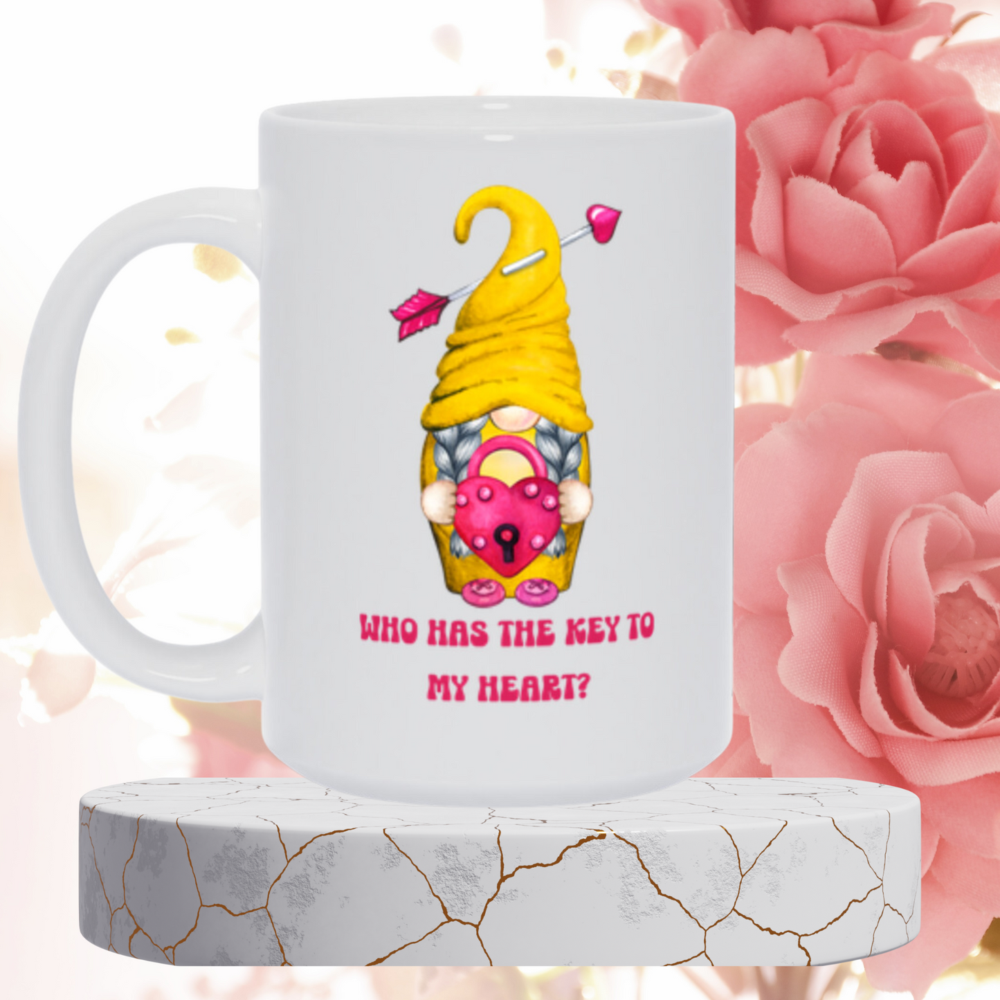 Radiant Romance: Valentine's Day Mugs - Sip Love, Share Joy. Dishwasher and Microwave Safe. 11oz and 15oz Sizes. Double-Sided Design.