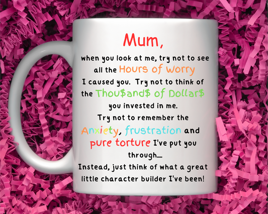 Laugh & Sip:  Delightful Character Builder Mugs for Mum - Perfect for Every Sip & Smile!